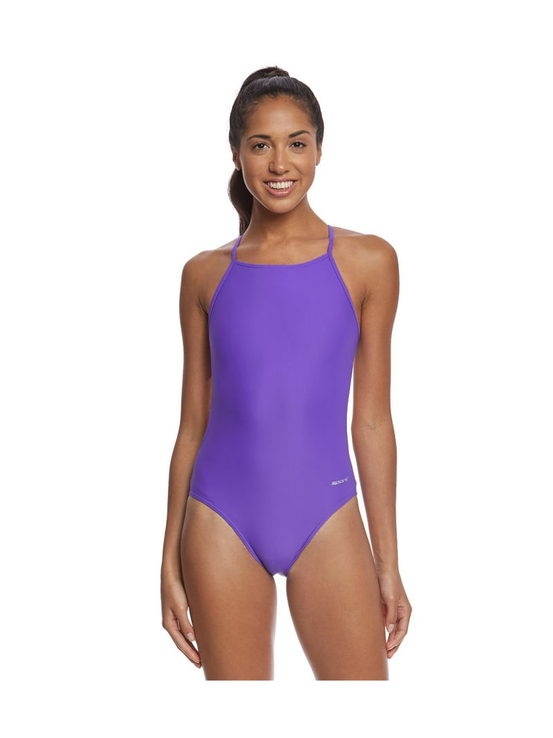 Sporti Micro Back One-Piece Swimsuit, Lycra Xtra Life, Scoop Neck