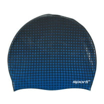 Sporti Molecule Silicone Swim Cap, Contoured Snug Fit, Latex-Free