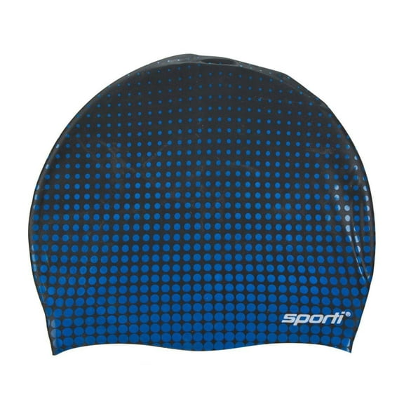 Sporti Molecule Silicone Swim Cap, Contoured Snug Fit, Latex-Free