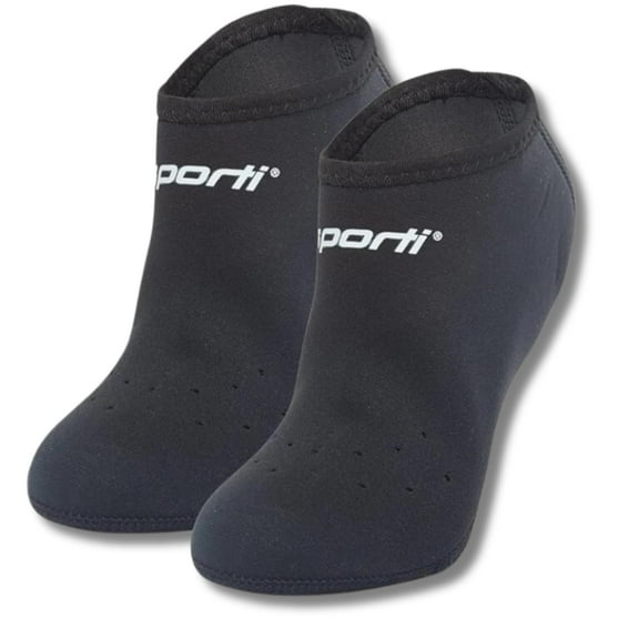 Sporti Neoprene Swim Fin Socks, 2.5mm, Reinforced Toe, Ventilated, Low Profile, Size Up