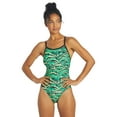 thumbnail image 1 of Sporti New Waves Thin Strap One Piece Swimsuit, High Cut, Unpadded, Athletic (Women’s), 1 of 12