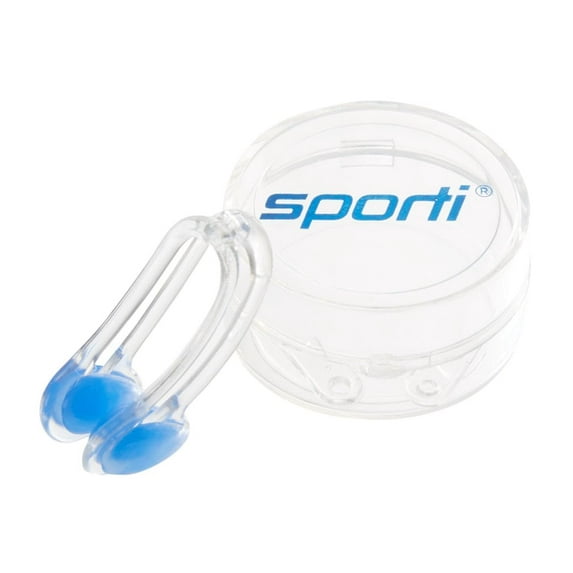 Sporti PC & Silicone Anatomic Nose Clip, Fits Youth & Adults, with Storage Case