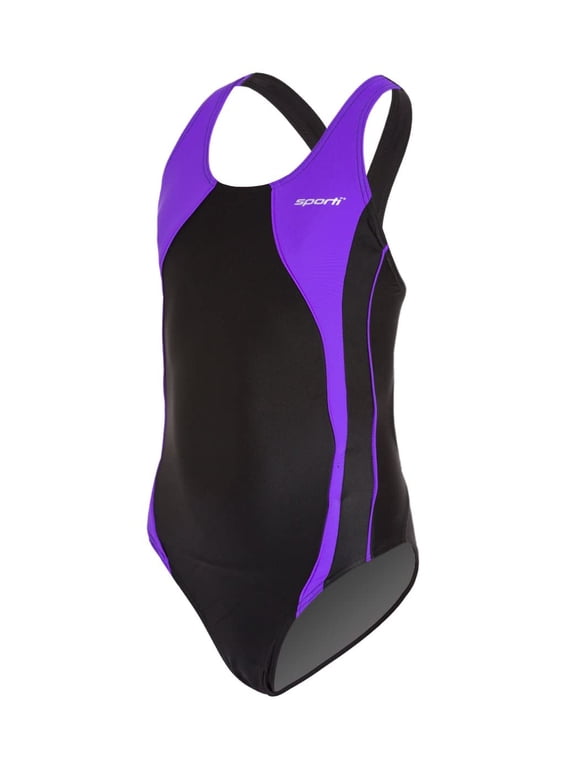 Piped Splice One Piece Swimsuit, High Cut, Unpadded, Athletic (Women’s)