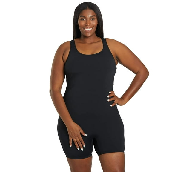 Sporti HydroLast Chlorine Resistant One Piece Swimsuit, High Cut, Removable Cup (Women’s)