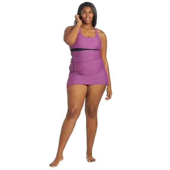 Sporti Sporti Plus Size Active Solid Swim Skirt, Swim Skirt (Women’s Plus)