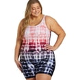 thumbnail image 1 of Sporti Plus Size Unitard Swimsuit, High Cut, Removable Cup, Athletic (Women's Plus), 1 of 10