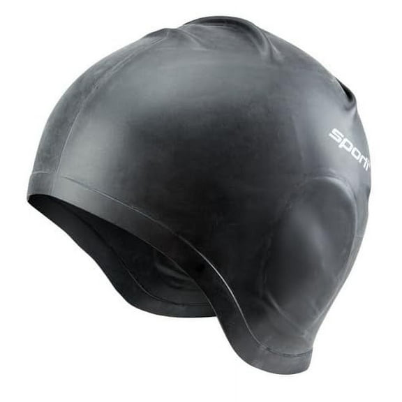Sporti Silicone Swim Cap, Anti-Slip Grip, Extra Ear Space