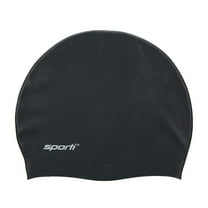 Sporti Silicone Swim Cap, Snug Fit, Contoured, Anti-Slip, Easy On/Off