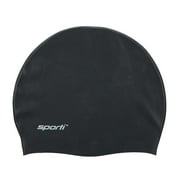 Sporti Silicone Swim Cap, Snug Fit, Contoured, Anti-Slip, Easy On/Off