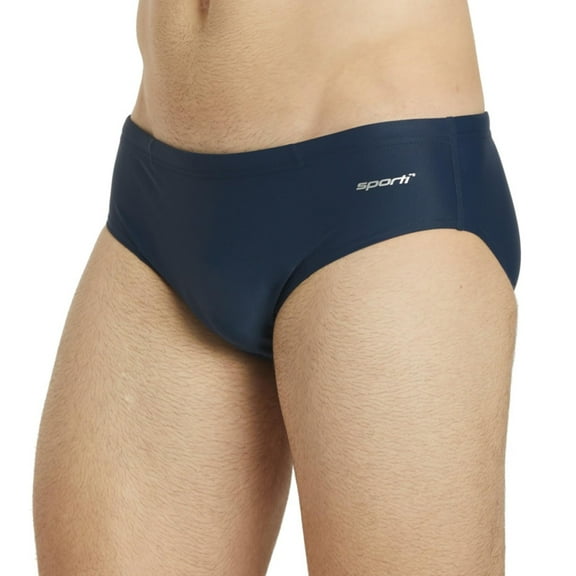Sporti Solid Brief Swimsuit, Briefs (Men’s)