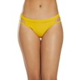 thumbnail image 1 of Sporti Solid Cheeky Bikini Swim Bottom (Medium, Mustard), 1 of 10