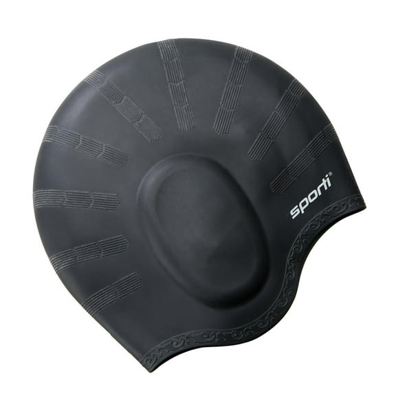 Sporti Unisex Silicone Swim Cap, Lightweight, Anti-Slip, Ear Protection, Latex-Free