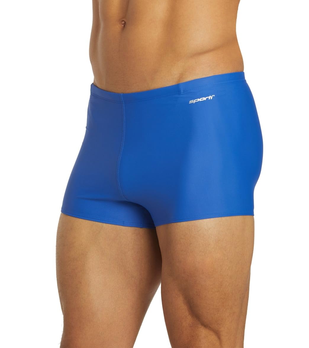 Sporti Solid Swim Square Leg Swimsuit, Briefs (Men’s)
