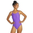 thumbnail image 1 of Sporti Solid Thin Strap One Piece Swimsuit, High Cut, Unpadded, Athletic (Women’s), 1 of 12