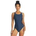 thumbnail image 1 of Sporti Solid Wide Strap One Piece Swimsuit, High Cut, Unpadded, Athletic (Women’s), 1 of 12