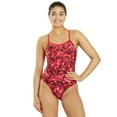thumbnail image 1 of Sporti Sonic Bloom Thin Strap One Piece Swimsuit, High Cut, Unpadded, Athletic (Women’s), 1 of 10