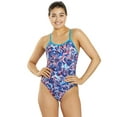 thumbnail image 1 of Sporti Sonic Bloom Thin Strap One Piece Swimsuit, High Cut, Unpadded, Athletic (Women’s), 1 of 10