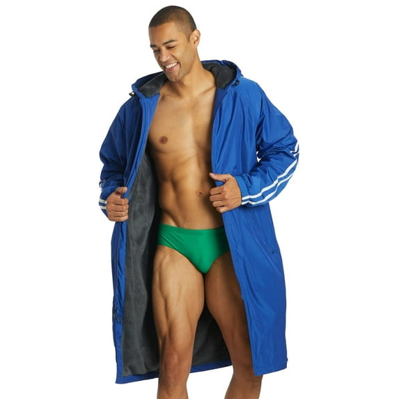 Sporti Striped Comfort Fleece-Lined Swim Parka, (Men’s)