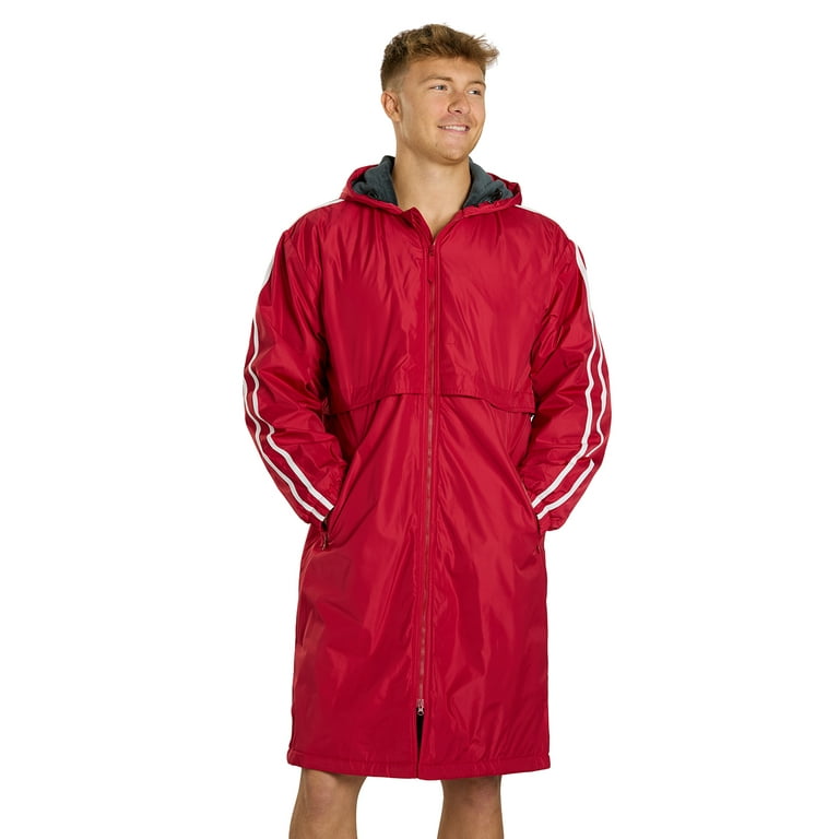 Sporti Striped Comfort Fleece-Lined Swim Parka, (Men's)