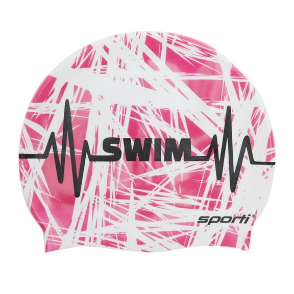 Sporti Silicone Swim Cap, Contoured Anti-Slip, Lightweight & Latex-Free