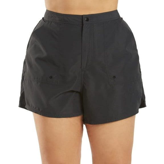 Sporti Women's Plus Size Comfort Fit Board Short, Activewear (Women's Plus)