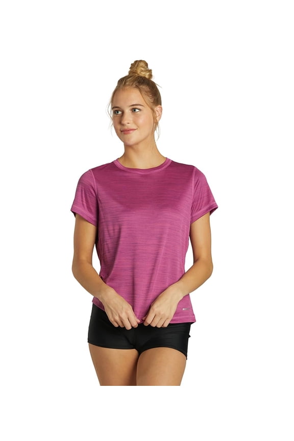 Women’s S/S Hybrid UPF 50+ Sun Shirt, Crew Neck, Short Sleeve, Athletic (Women’s)