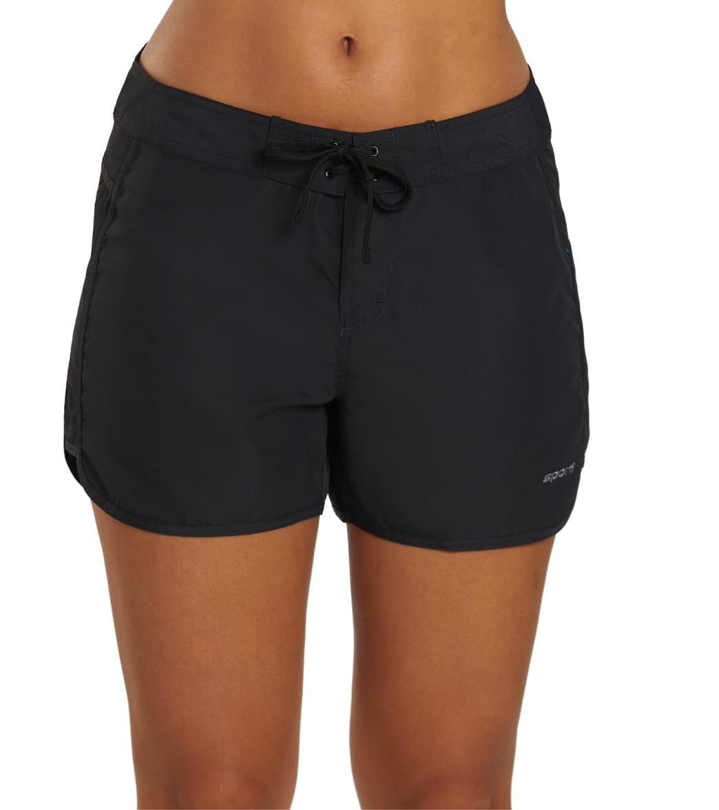 Sporti Women's Solid 4" Inseam Board Short, Activewear (Women's ...
