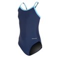 thumbnail image 1 of Sporti Piped Splice Wide Strap One Piece Swimsuit, High Cut, Unpadded, Athletic (Girls), 1 of 9