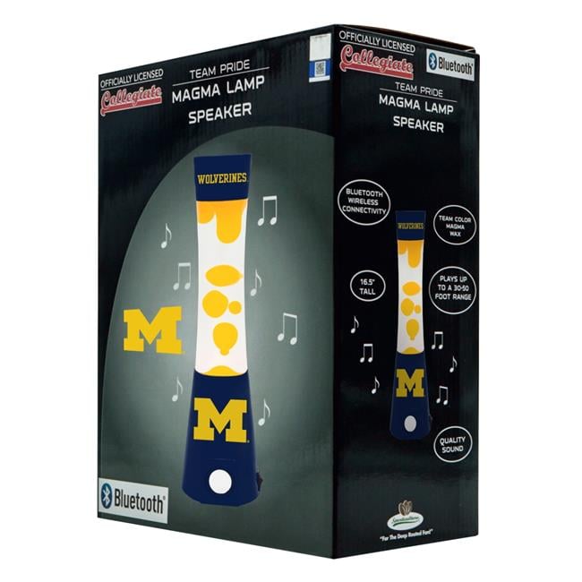 Sporticulture 1208103391 Michigan Wolverines Magma Lamp - Bluetooth Speaker