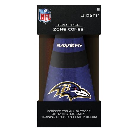 Sporticulture 4033141885 Baltimore Ravens Zone Cones - Pack of 4