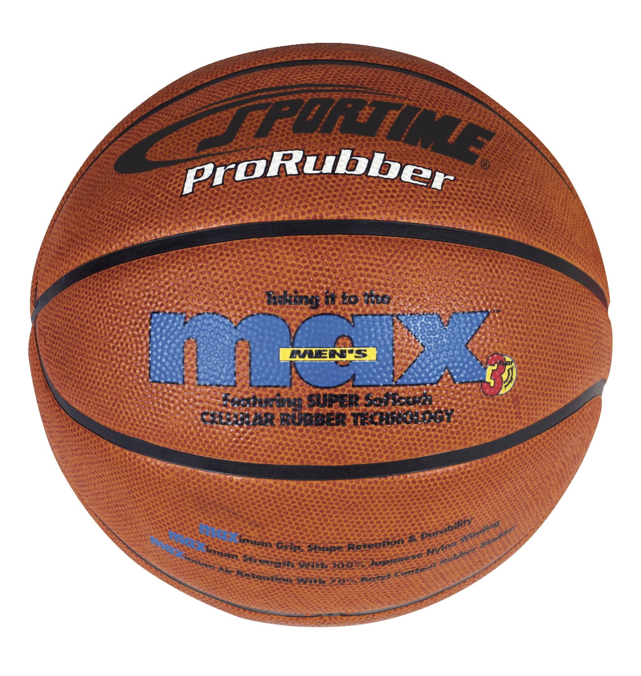 SportimeMax Women's 28-1/2 in ProRubber Basketball, Tan