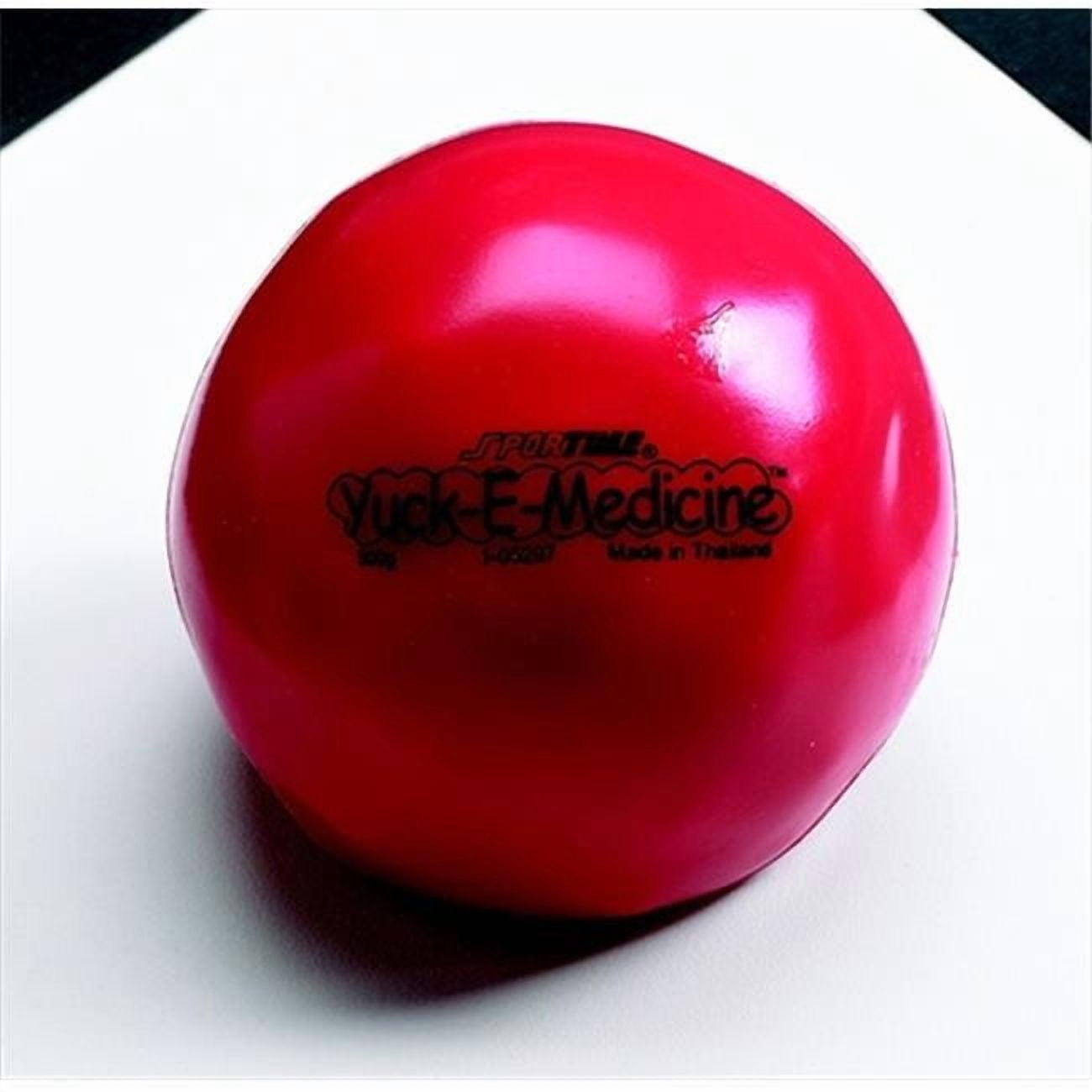 Sportime  1.1 Lbs. - 4.5 In. Yuck-E-Medicine Ball - Red