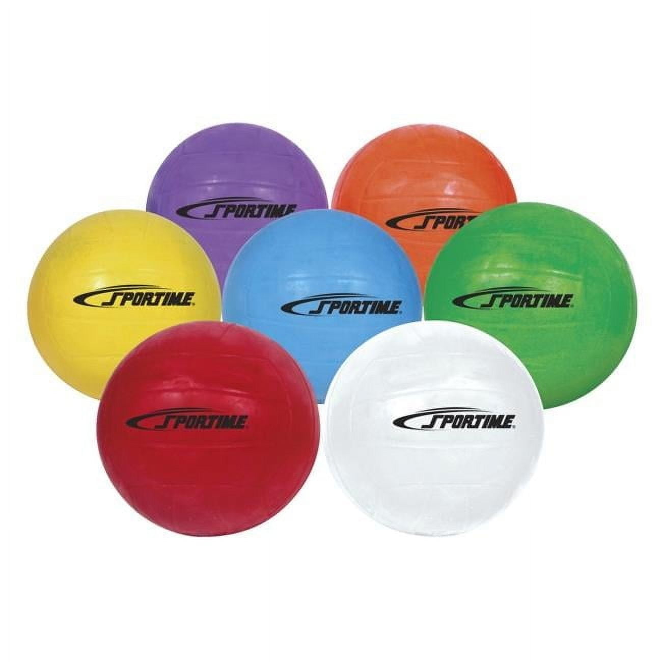 Sportime 1599257 GradeBall Rubber Volleyballs, Set of 6