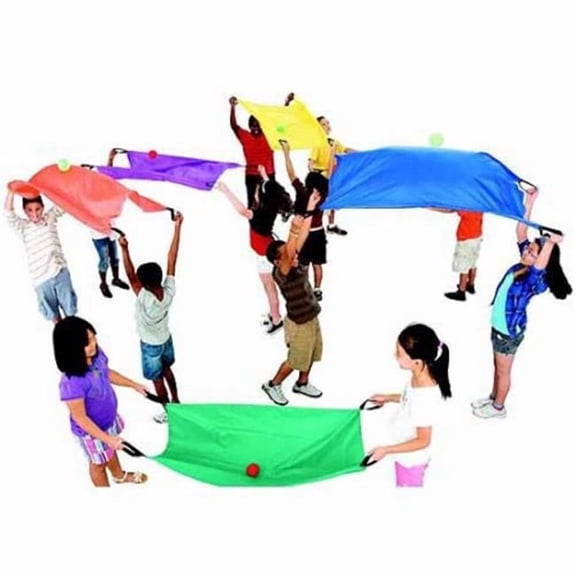 Sportime 2-Person Parachute Set - Set of 6