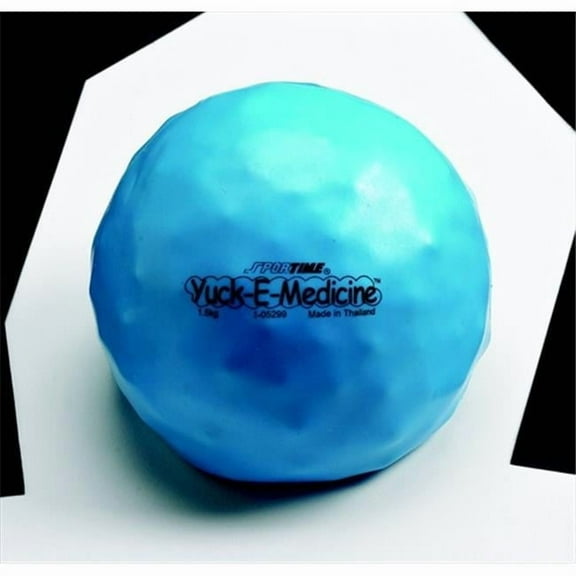 Sportime  3.3 Lbs, 6.5 In. Yuck-E-Medicine Ball - Blue