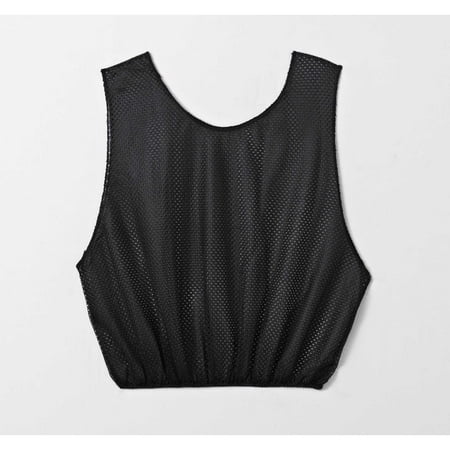 Sportime Adult Mesh Scrimmage Vest, Black