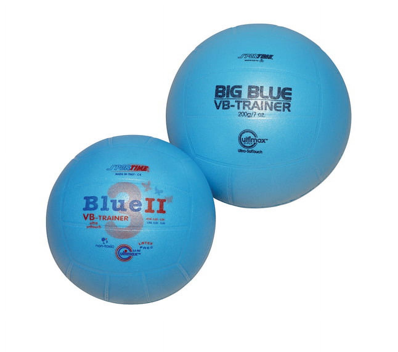 Sportime Blue II Foam Cover Official Size Volleyball Trainer Ball, Blue