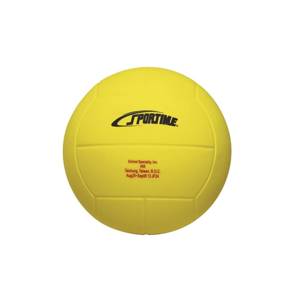 School Smart 7-1/2 Inch Foam Volleyball, Yellow