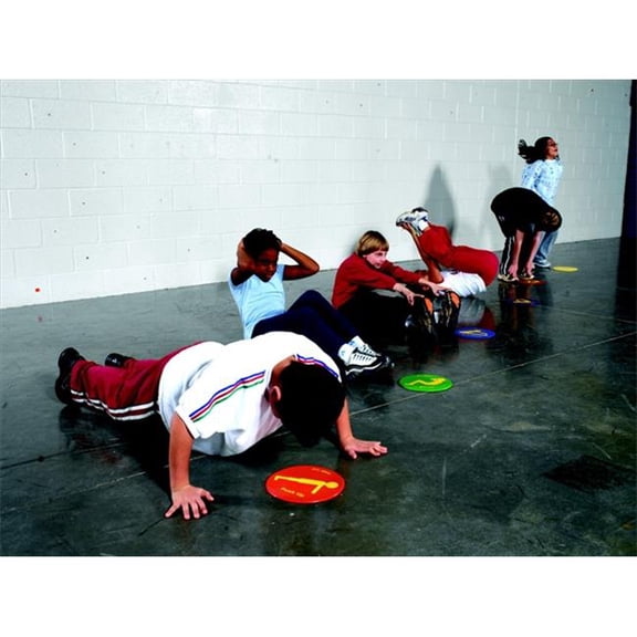 Sportime 024426 Spot Market Fitness Spots- Set Of 12