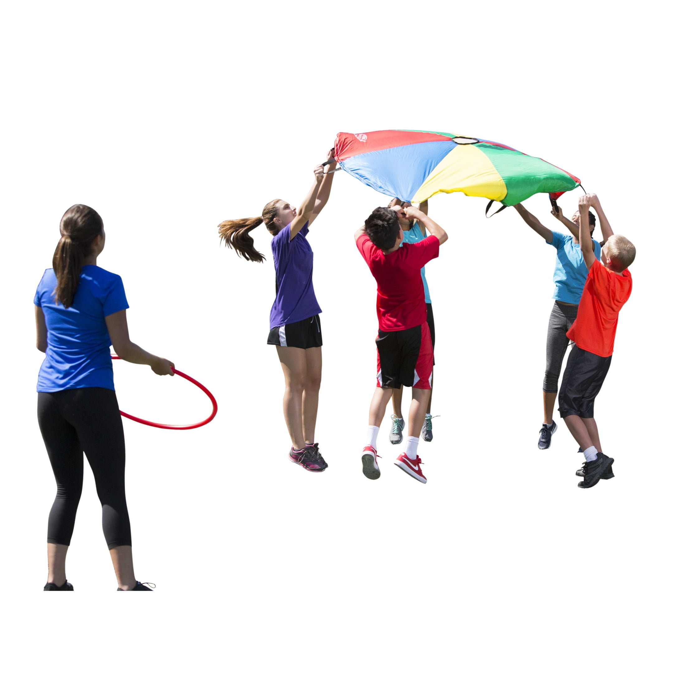 Parachute Color sportime gripstarchute parachute with 8 handles, 6 feet, multiple ...
