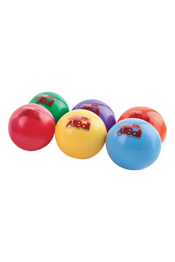 Inflatable All-Balls, Multi-Purpose, 4 Inches, Assorted Colors, Set of 6