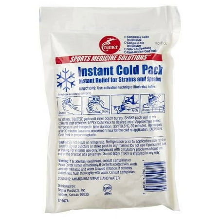 Sportime Instant Cold Pack for First Aid, Pack of 16