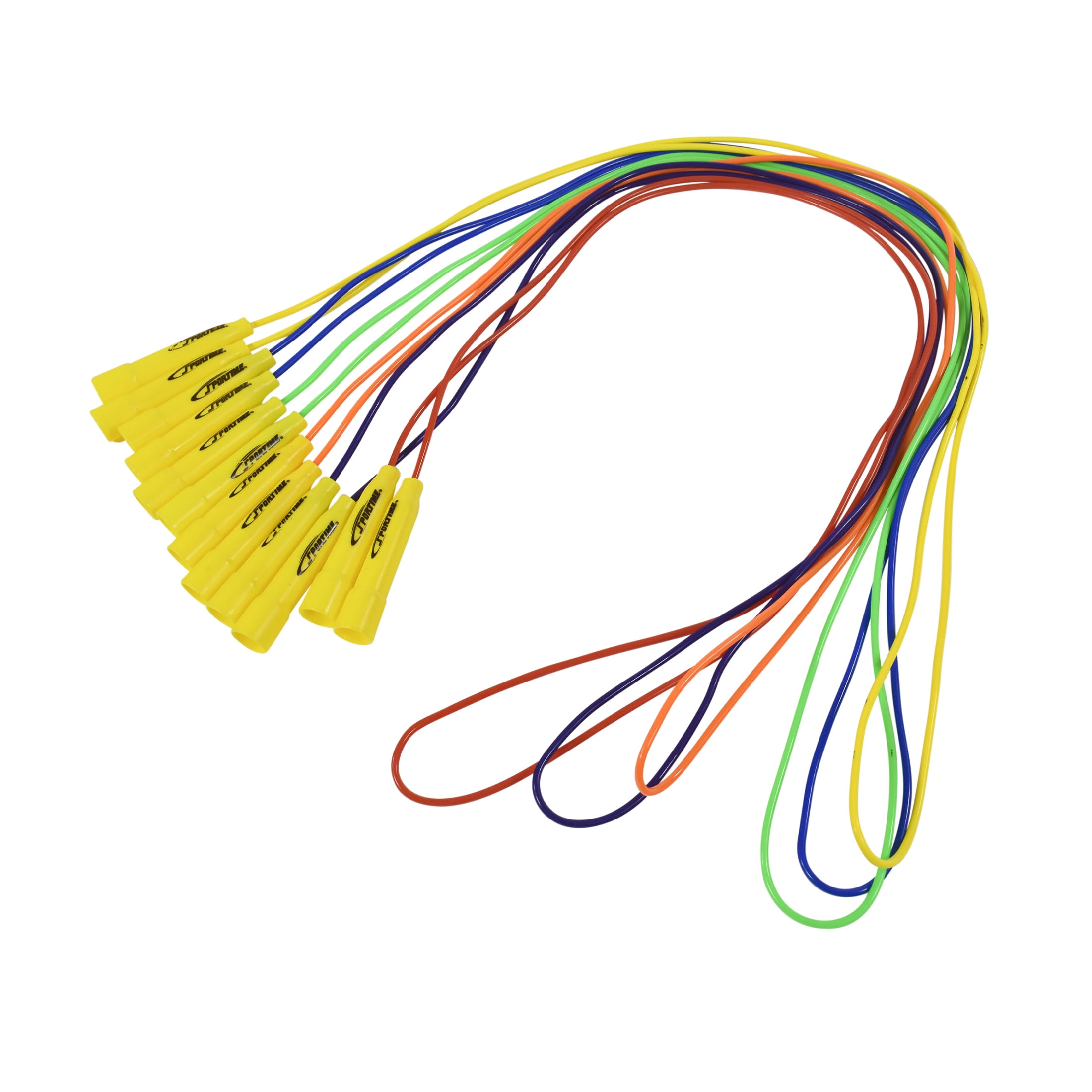 Sportime Jump Ropes, 8 Feet, Assorted Colors, Set of 6