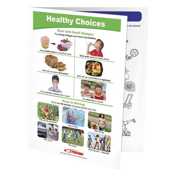 Sportime 2013500 Making Healthy Decisions Visual Learning Guide - Grade 1-4