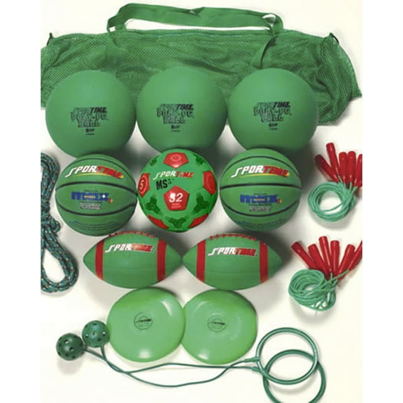 Sportime Recess Pack, Green, Grade 3, Set of 20