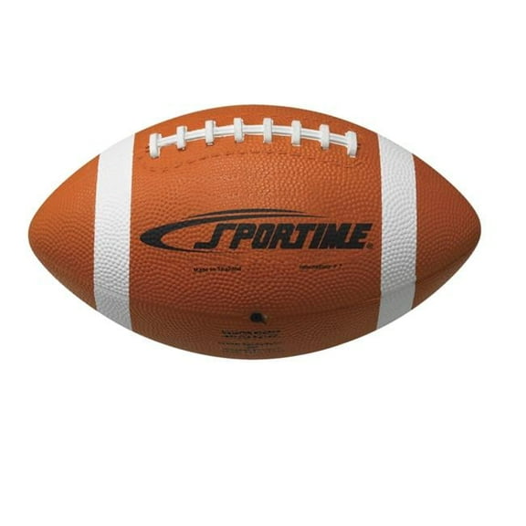 Sportime  School Smart Gradeball Official Regulation Size Rubber Football, Traditional Tan