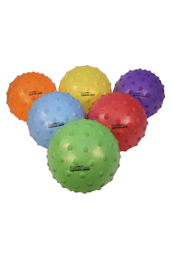 Small SloMo BumpBalls, 4 Inches, Assorted Colors, Set of 6