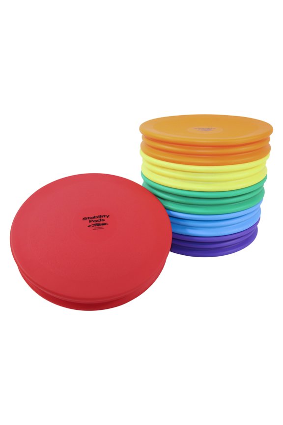 StabilityPads, 12-3/4 Inches, Assorted Colors, Set of 6