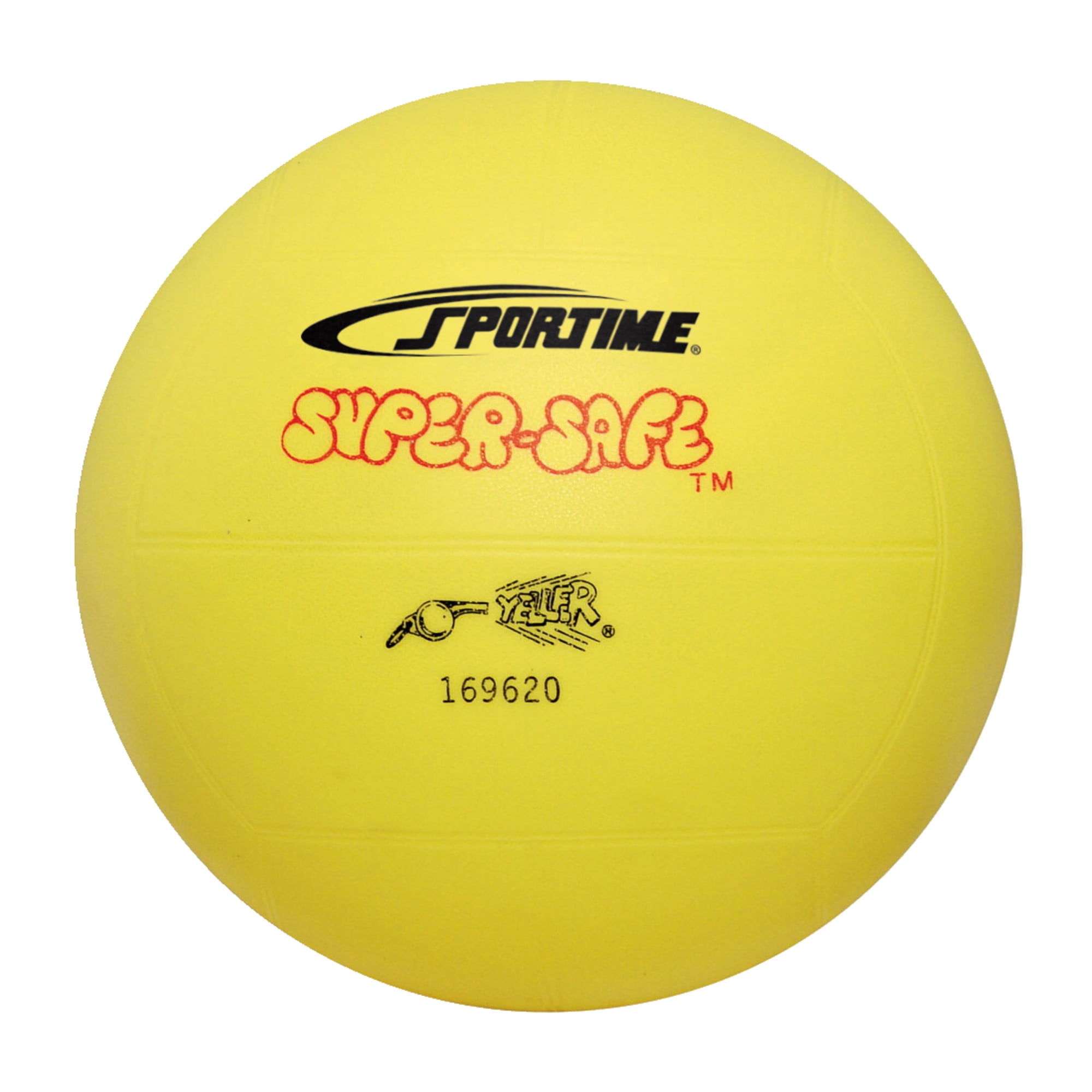 Sportime SuperSafe Rubber Volleyball, 7 Inches, Yellow