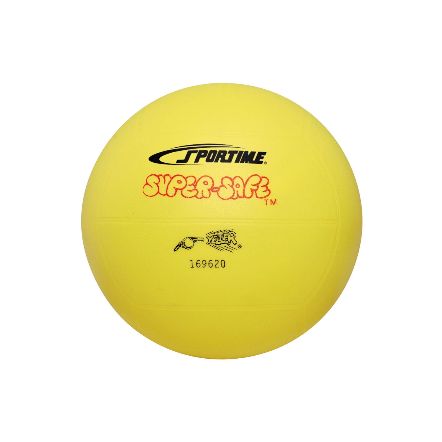 Sportime Super-Safe Rubber Volleyball, 7 Inches, Yellow